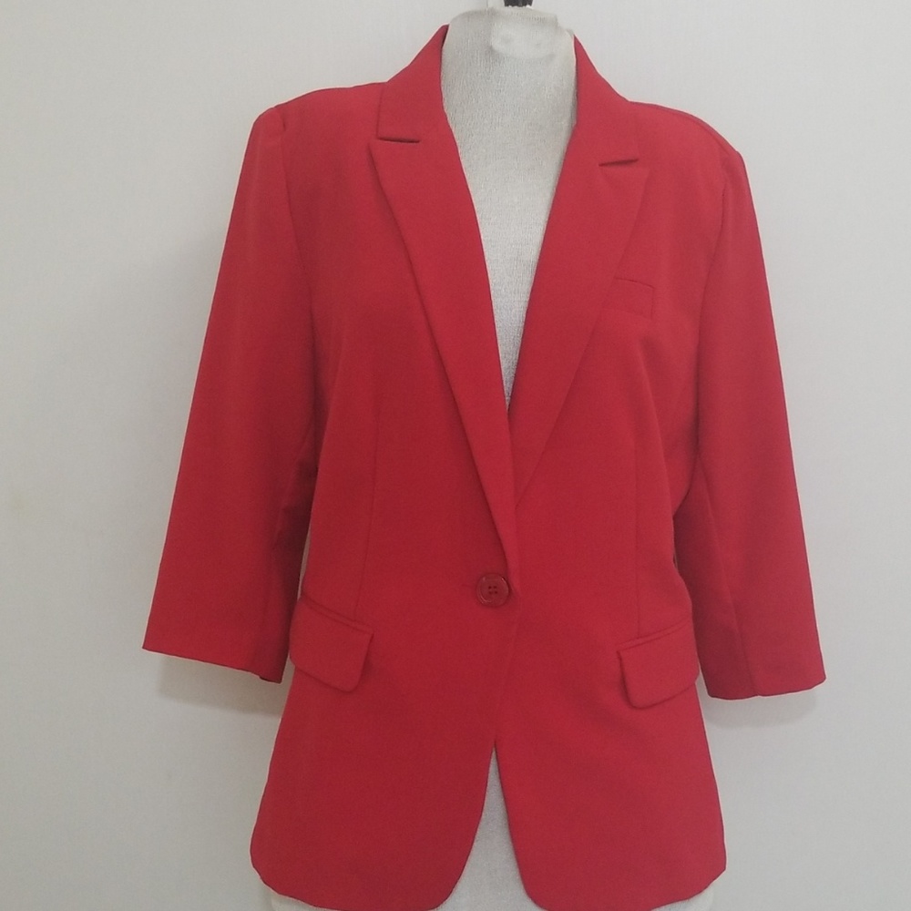 Red Women's Blazer